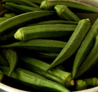 Clemson Spineless Green Okra Seeds - 60 seeds, 1/8 oz - Buy 2 We Ship 3 - B51